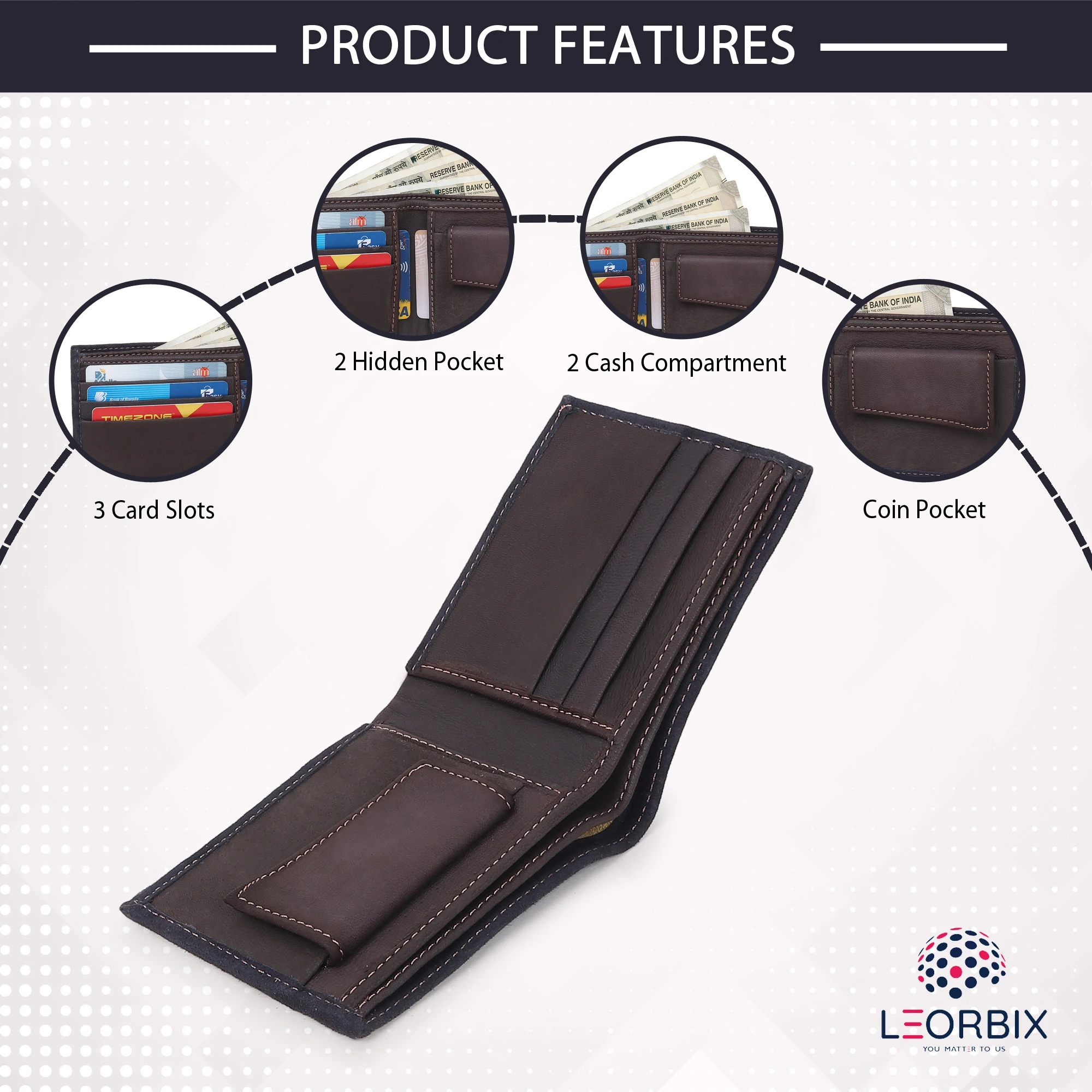 Men's Wallet - Blackberry